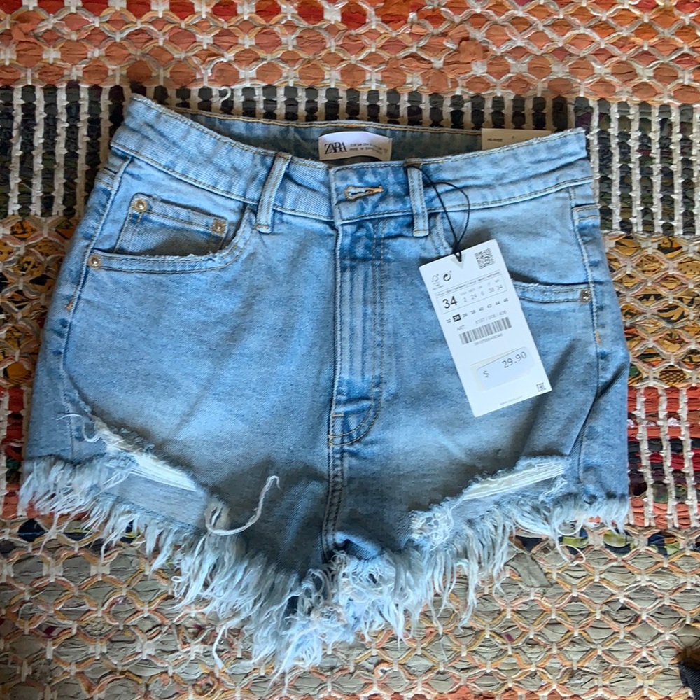 High waisted Jean shorts